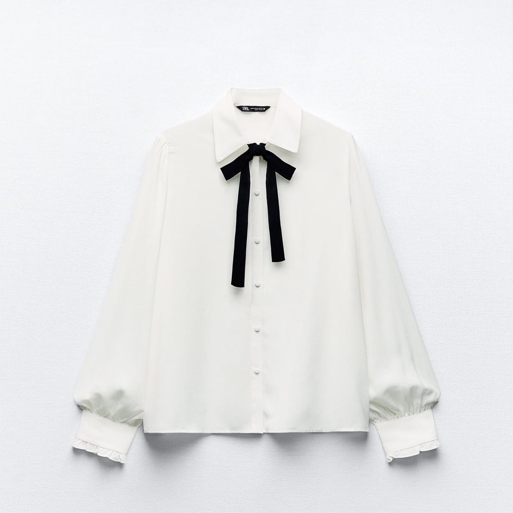Zara Shirt with Contrasting Tie